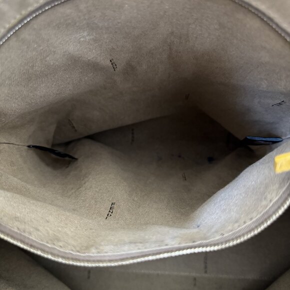 Authentic Fendi Zucca Tobacco Large Hobo Bag with Yellow Handle - Pre-Loved - Picture 14 of 16